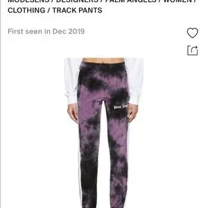 パンツ Palm Aegels TIE DYE CHENILLE TRACK PANTS Tie-dye Track Pants Purple | The Webster